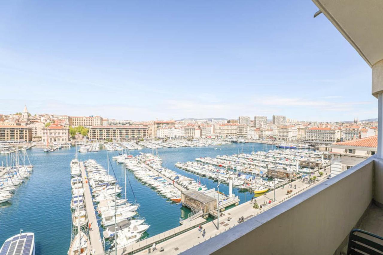 Vieux-Port - Vue Exceptionnelle - 3 Ch Et Clim Lägenhet Marseille Exteriör bild