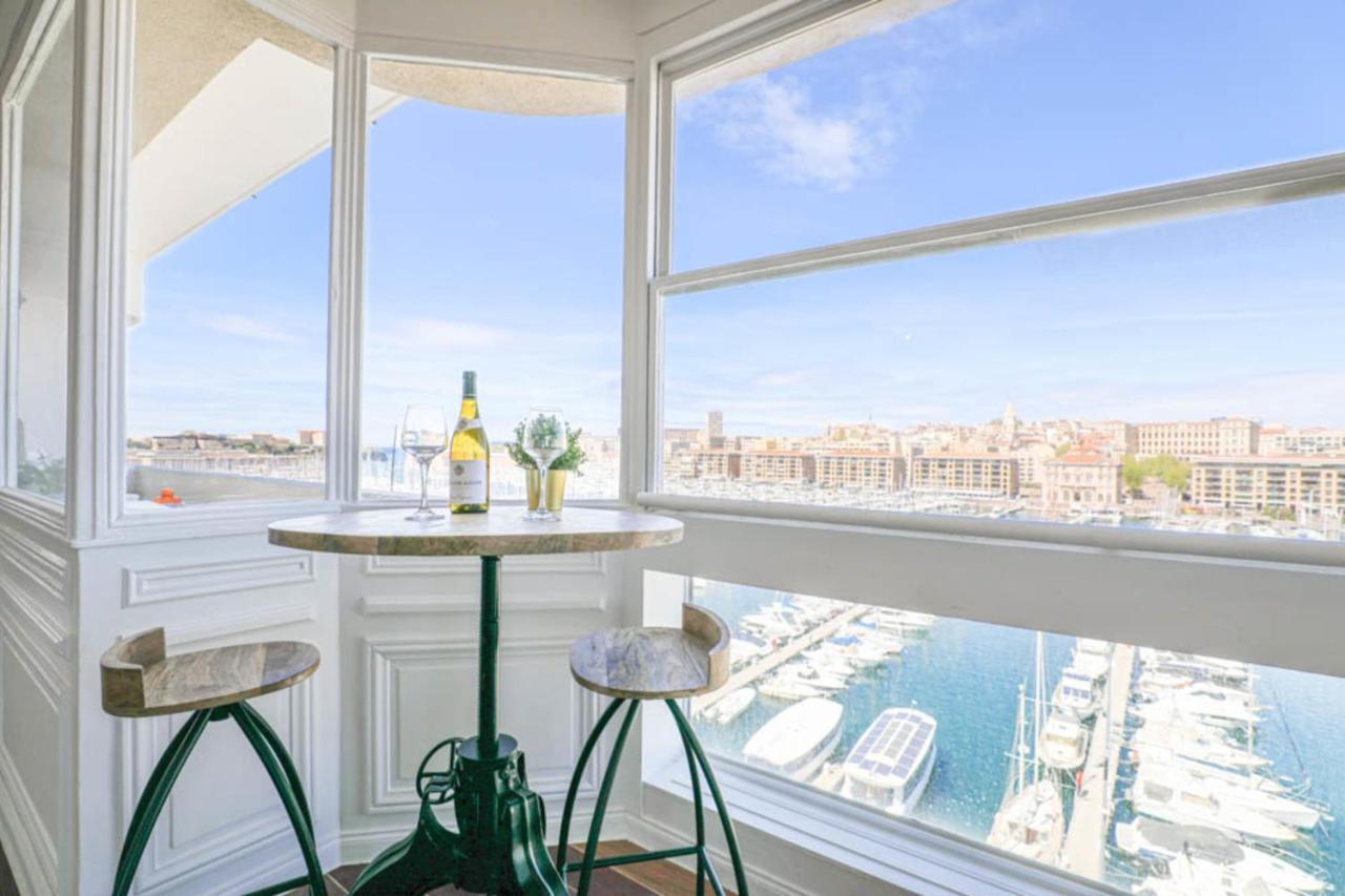 Vieux-Port - Vue Exceptionnelle - 3 Ch Et Clim Lägenhet Marseille Exteriör bild