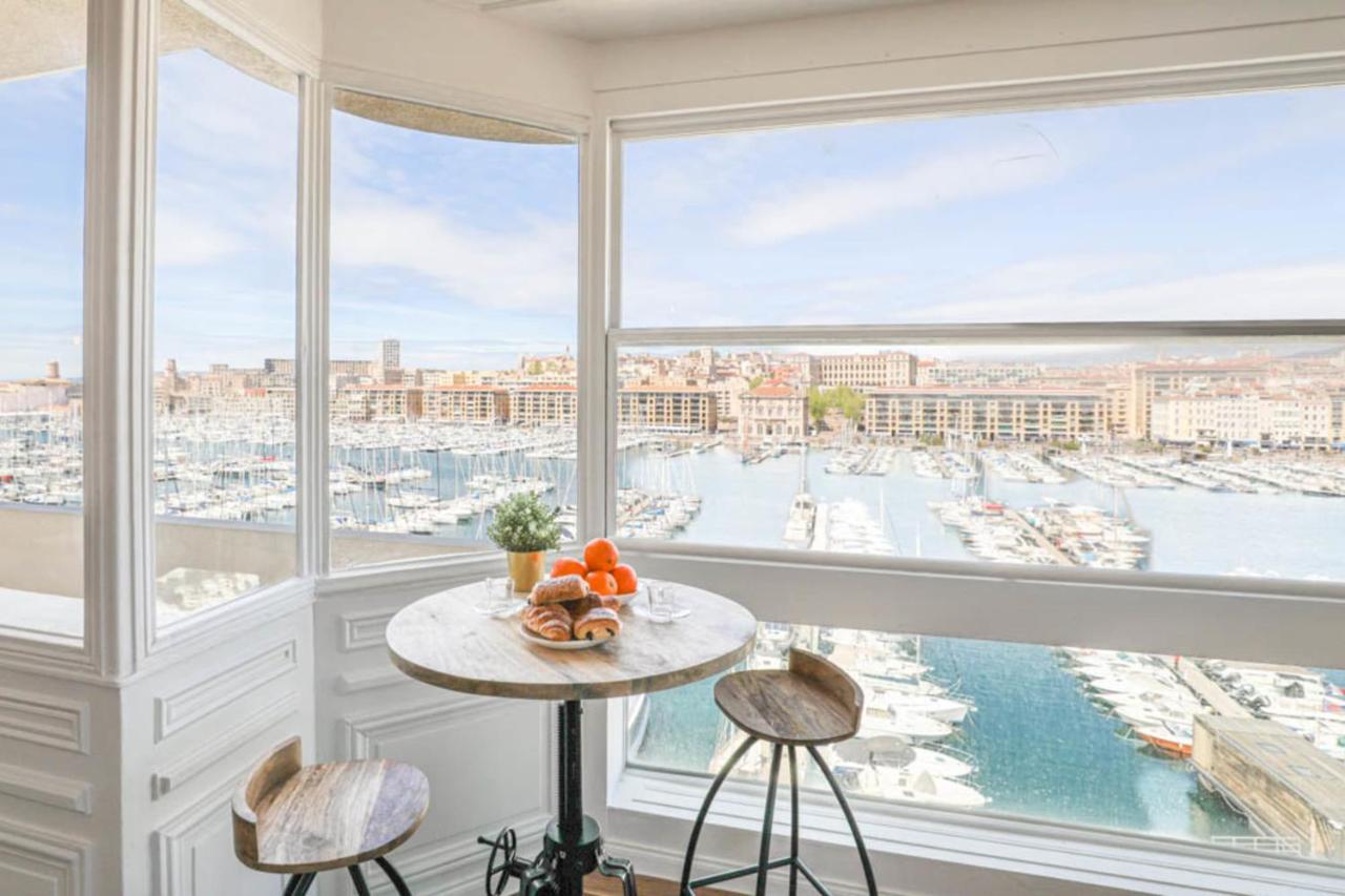 Vieux-Port - Vue Exceptionnelle - 3 Ch Et Clim Lägenhet Marseille Exteriör bild