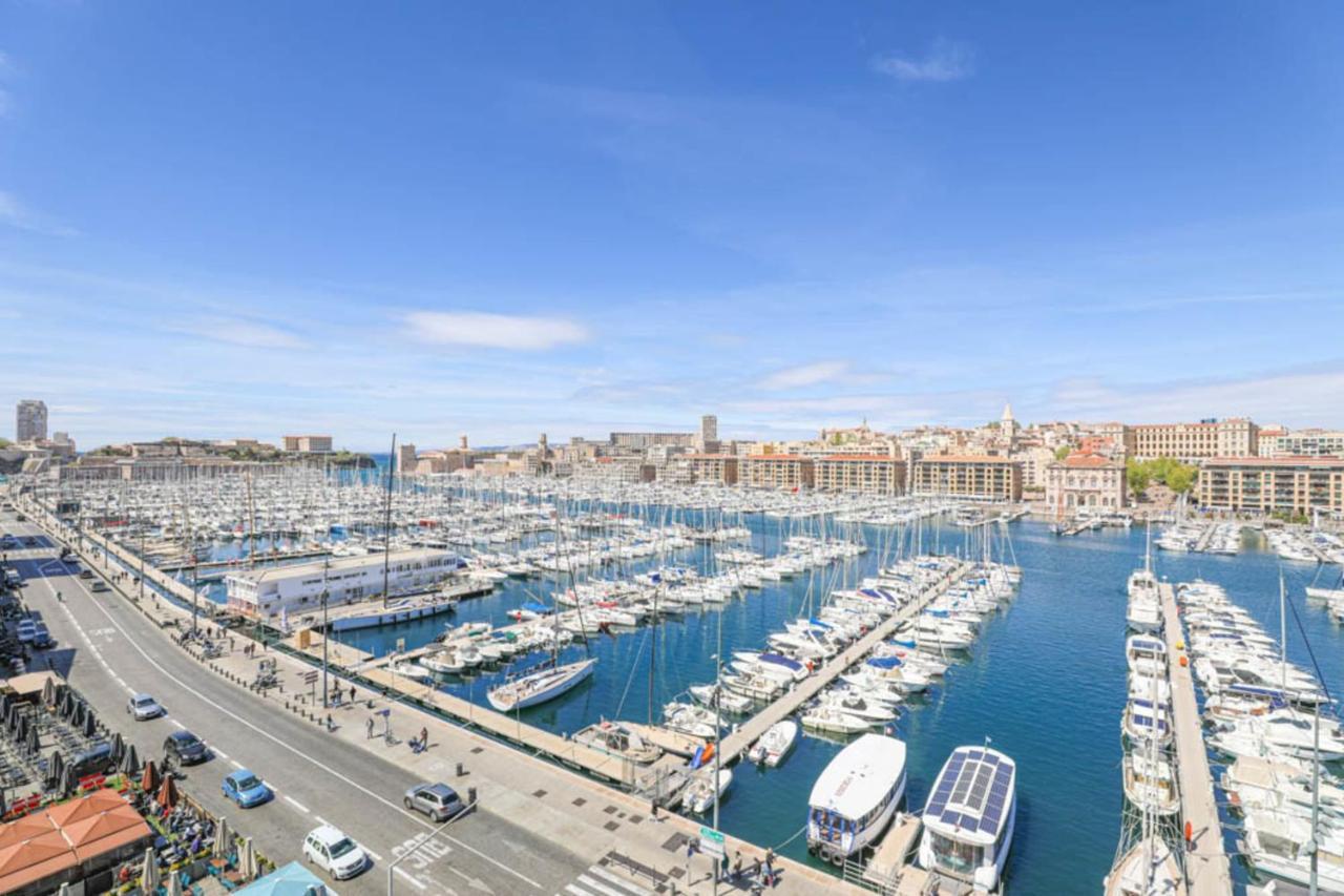 Vieux-Port - Vue Exceptionnelle - 3 Ch Et Clim Lägenhet Marseille Exteriör bild